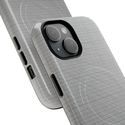Grey Tough 2.0 Magsafe Phone Case for iPhone - Chrome Mesh Warp