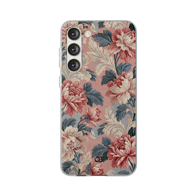 Blush Peony Jacquard · Lite Phone Case for Samsung · Pink