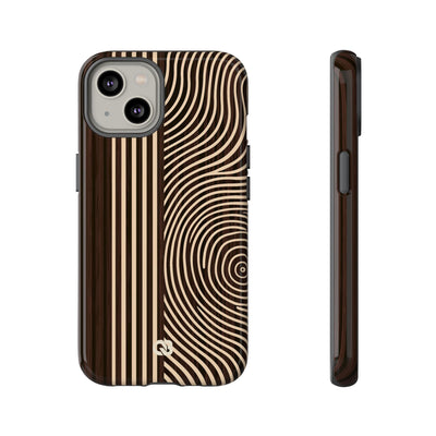 Brown Tough Phone Case for iPhone - Espresso Sand Ridge