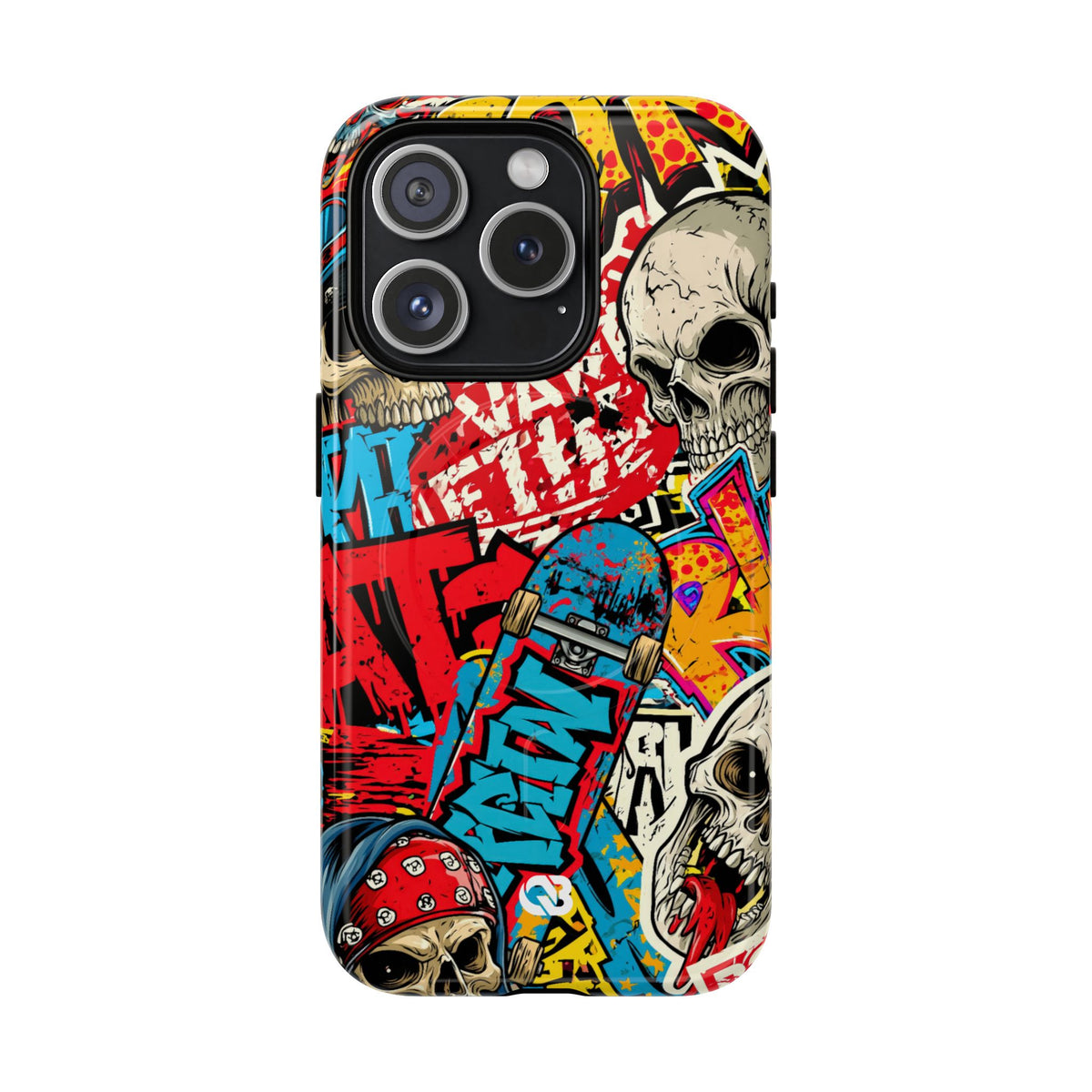 Skate Skull Riot · Tough 2.0 Magnetic Phone Case for iPhone · Red