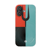 Teal Lite Phone Case for iPhone - Sonic Static Split
