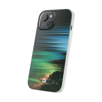 Digital Shoreline Drift · Lite Phone Case for iPhone ·  Teal