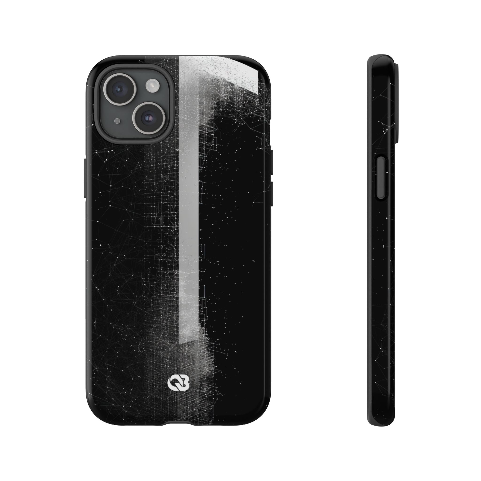 Black Tough Phone Case for iPhone - Vector Core Monolith