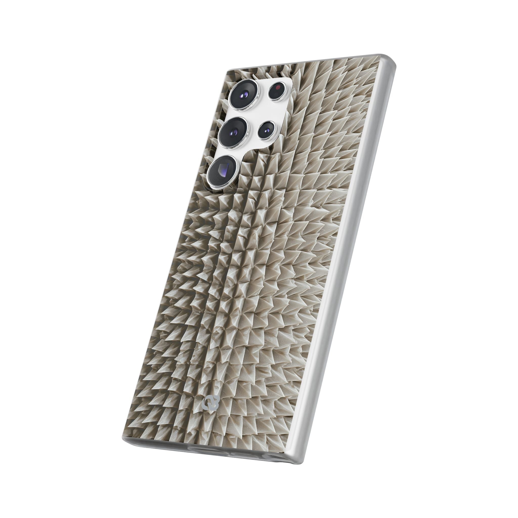 Beige Lite Phone Case for Samsung - Bone Spiked Grid
