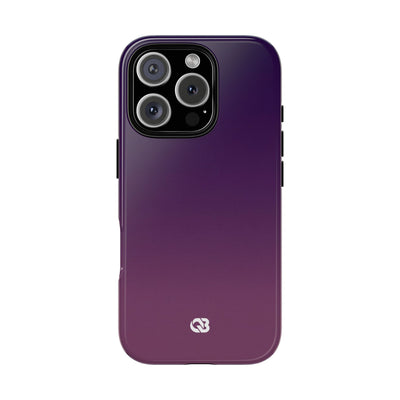 Purple Tough Phone Case for iPhone - Nocturnal Plum Fade