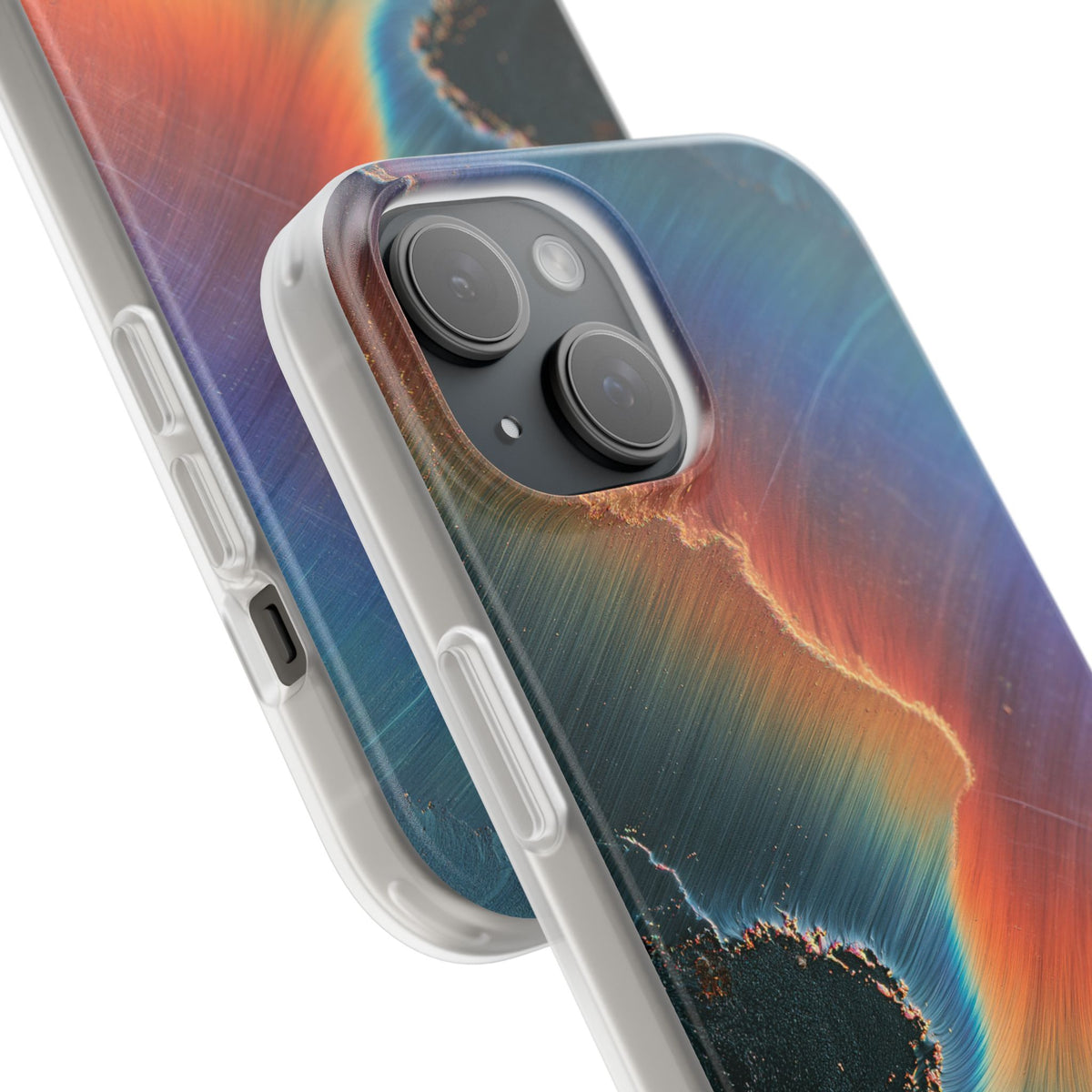 Prismatic Aura Shift · Lite Phone Case for iPhone ·  Blue