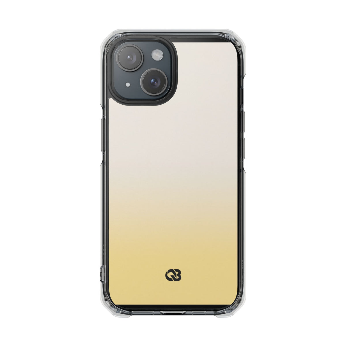 Solar Cream Ombre · Clear Impact Magnetic Phone Case for iPhone · Yellow