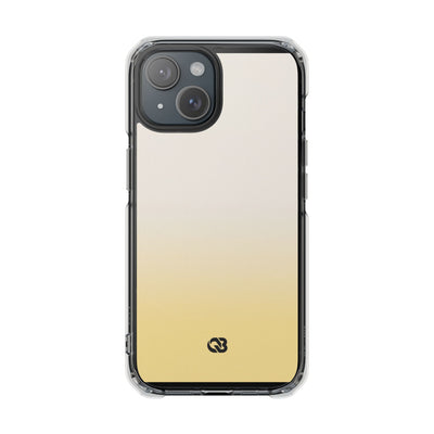 Solar Cream Ombre · Clear Impact Magnetic Phone Case for iPhone · Yellow