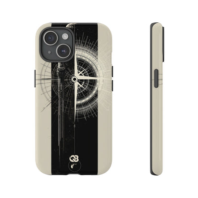 Beige Tough Phone Case for iPhone - Zenith Vector Spire
