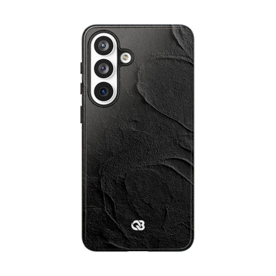Obsidian Stucco Relief · Tough Phone Case for Samsung · Black