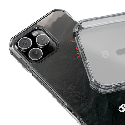 Crimson Ridge Pass · Clear Impact Magnetic Phone Case for iPhone ·  Black