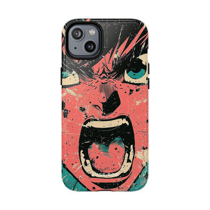 Screaming Face Pink iPhone 14 Plus Case - Tough+