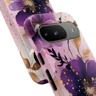 Gilded Violet Bloom · Tough Hoesje voor Google Pixel