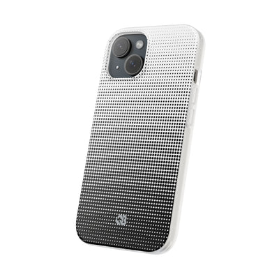 Black Lite Phone Case for iPhone - Obsidian Halftone Flux