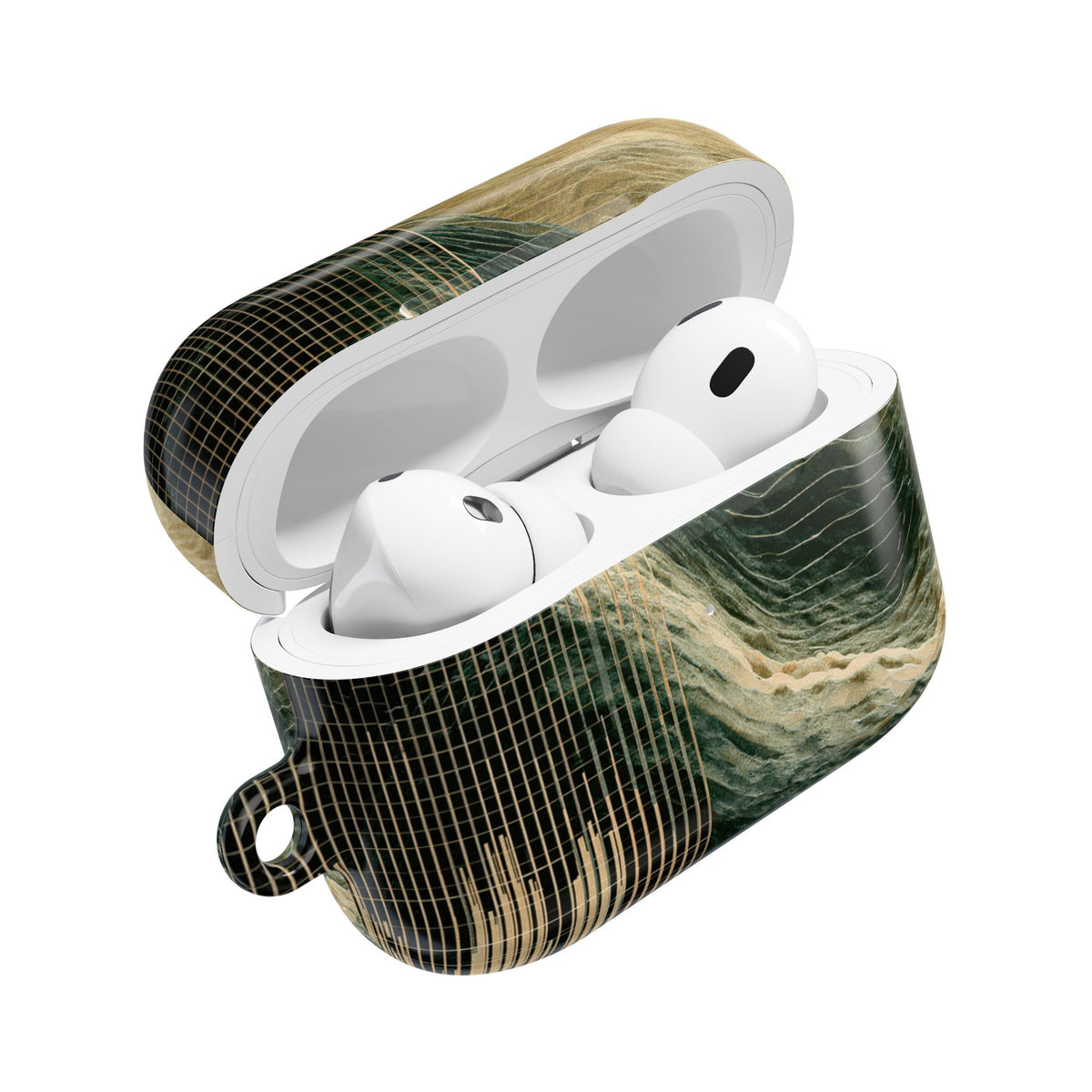 Orbital Topography · Hard Case for AirPods & AirPods Pro · Green