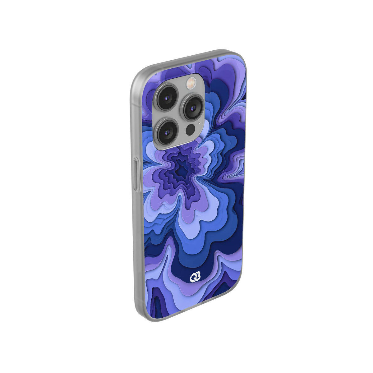 Periwinkle Strata Bloom · Lite Phone Case for iPhone ·  Purple