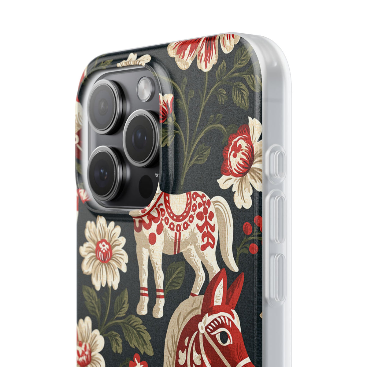 Nordic Dala Meadow · Lite Phone Case for iPhone ·  Red