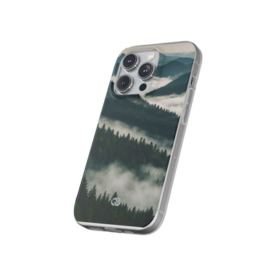 Misty Pine Peaks · Soft Hoesje voor iPhone