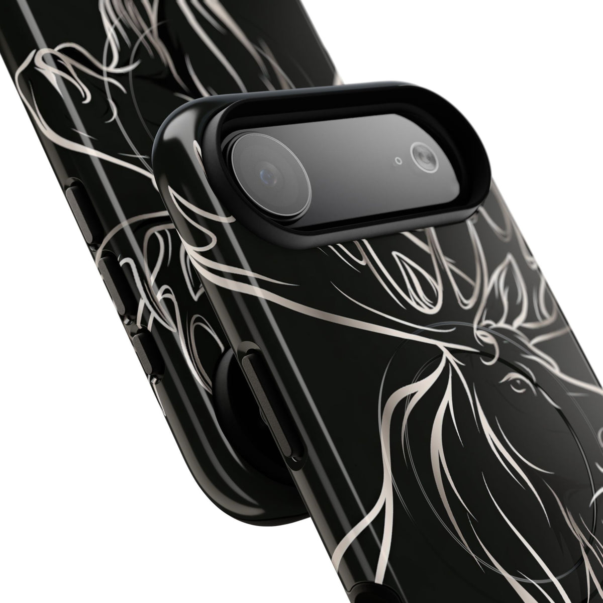 Nordic Moose Contour · Tough 2.0 Magnetic Phone Case for iPhone · Black