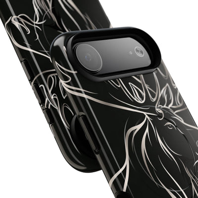 Nordic Moose Contour · Tough 2.0 Magnetic Phone Case for iPhone · Black