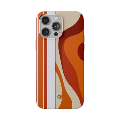 Orange Lite Phone Case for iPhone - Terracotta Metro Line