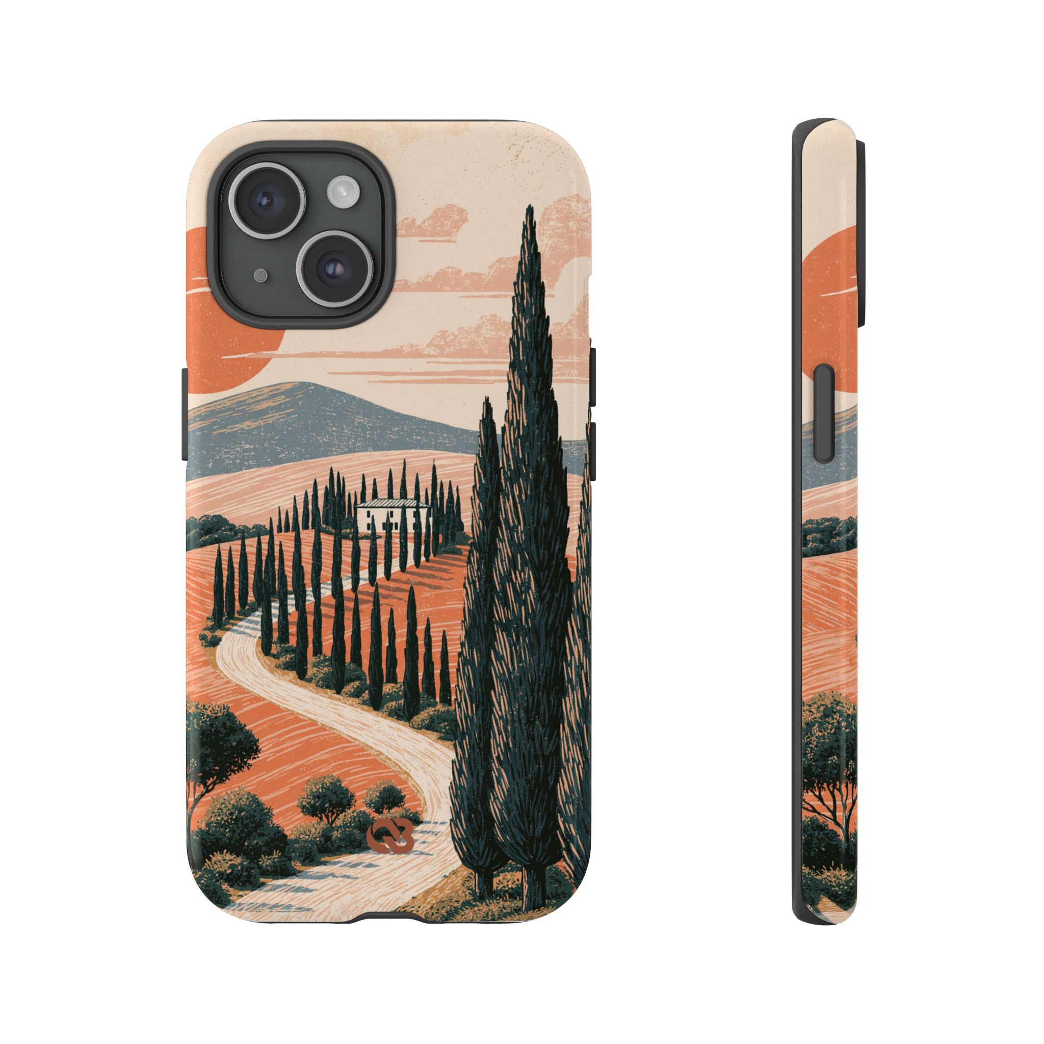 Orange Tough Phone Case for iPhone - Terracotta Ridge Trail