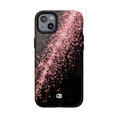 Rose Digital Cascade · Tough 2.0 Magnetic Phone Case for iPhone · Pink