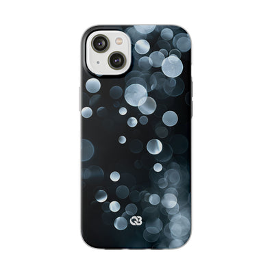 Black Lite Phone Case for iPhone - Silver Orbit Glow