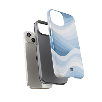 Blue Tough Phone Case for iPhone - Glacial Indigo Flow