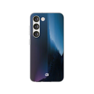 Blue Lite Phone Case for Samsung - Indigo Distortion Wave