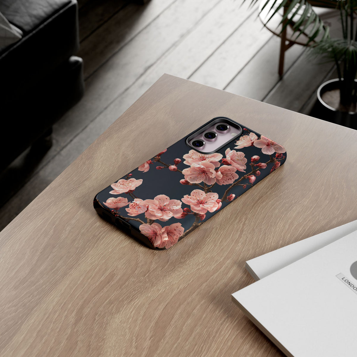 Midnight Sakura Bloom · Tough Phone Case for Samsung · Pink