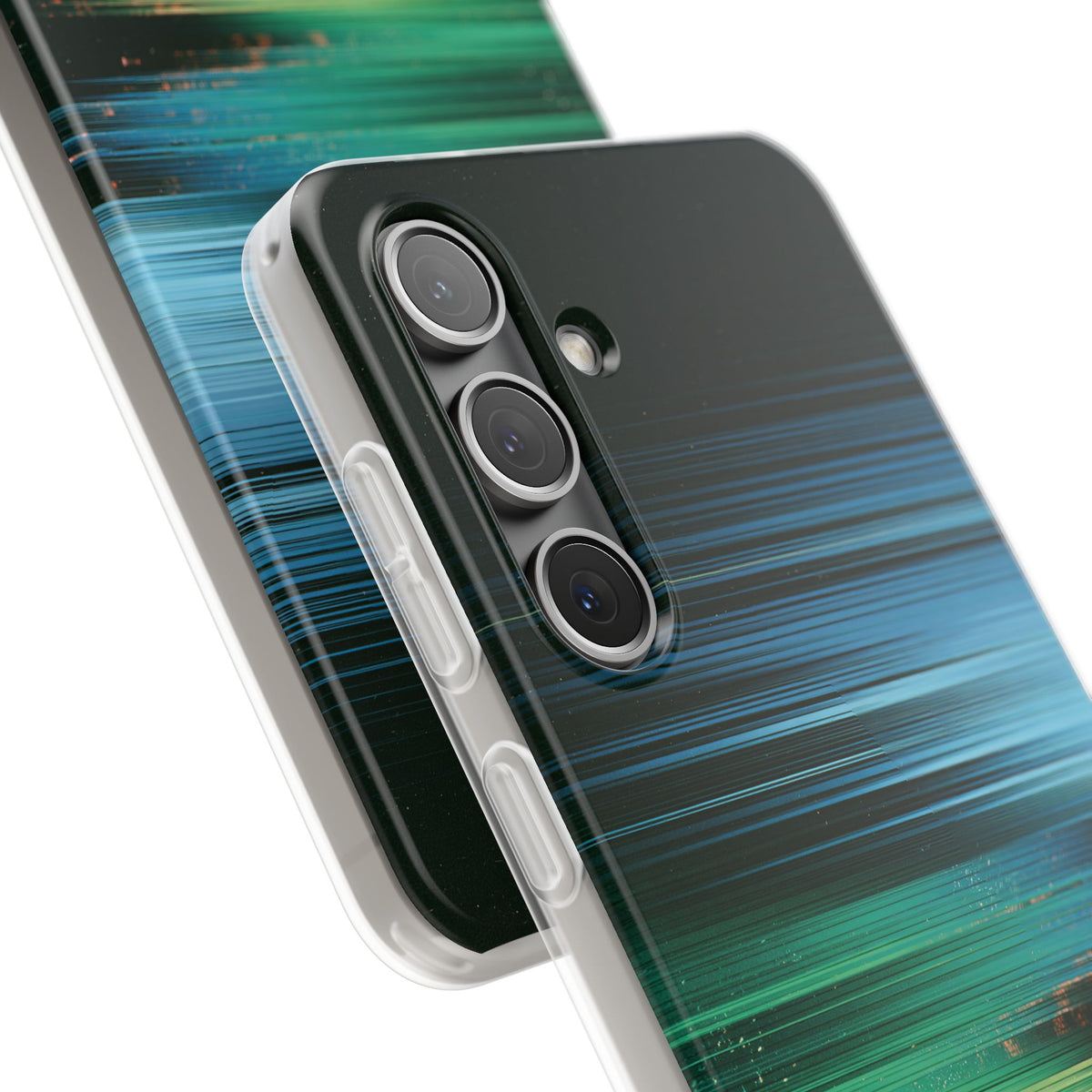 Digital Shoreline Drift · Lite Phone Case for Samsung · Teal