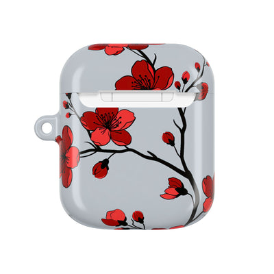 Scarlet Plum Blossom · Hard Case for AirPods & AirPods Pro · Red