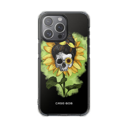 Sunflower Skull iPhone 15 Pro Max Case - Impact