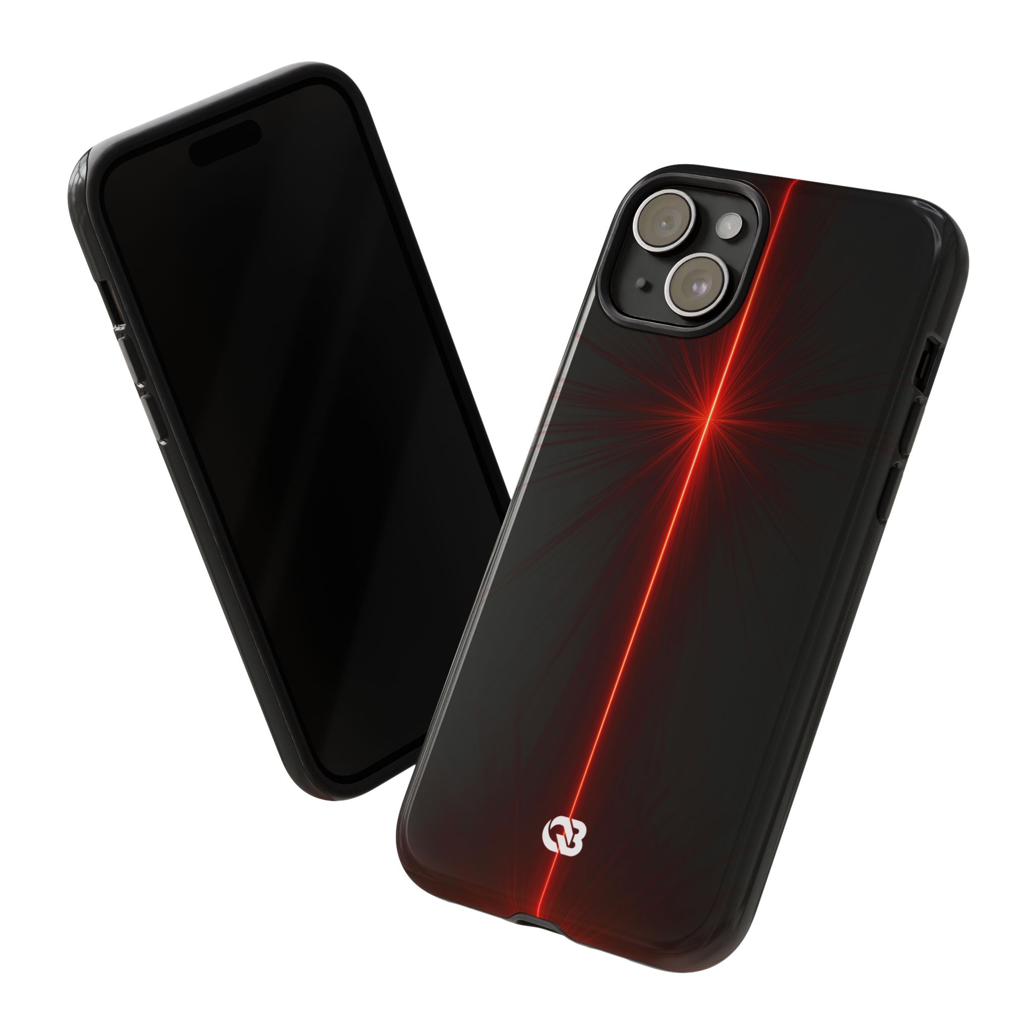 Red Tough Phone Case for iPhone - Crimson Flare Vector