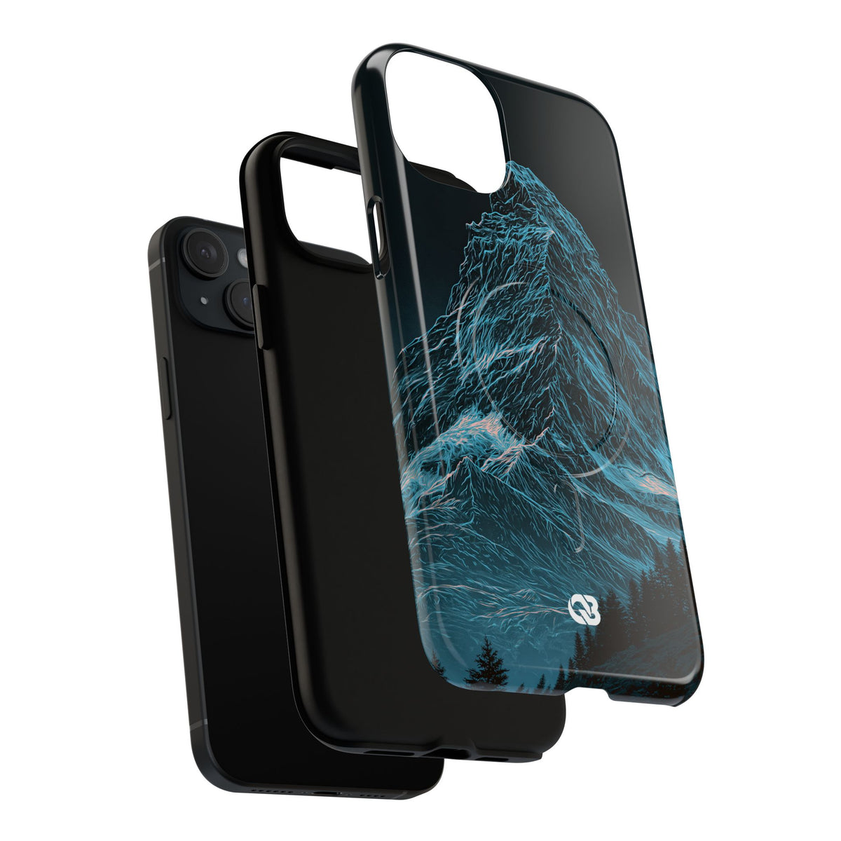 Glacial Alpine Peak · Tough 2.0 Magnetic Phone Case for iPhone · Blue
