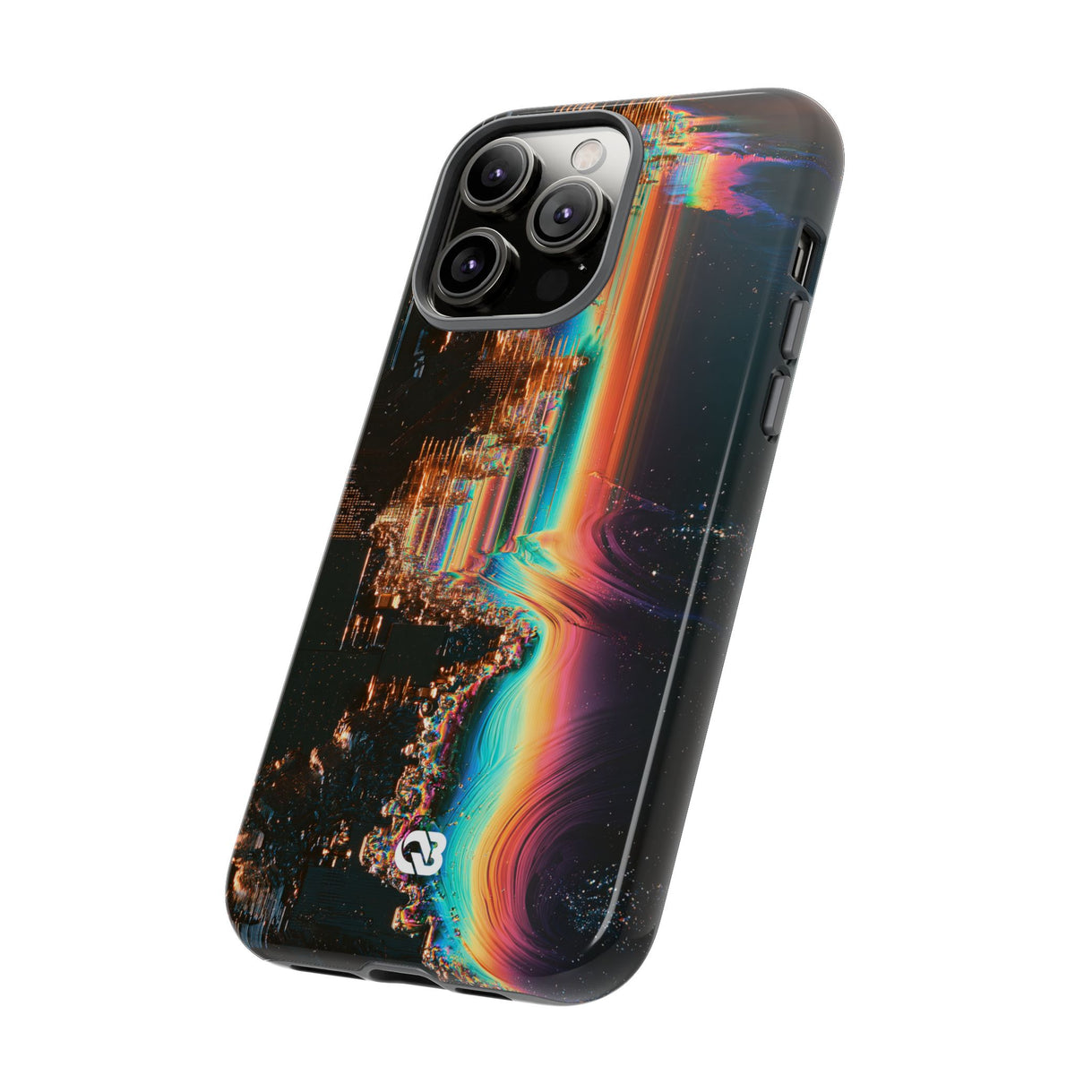 Prismatic Circuit · Tough Phone Case for iPhone · Black