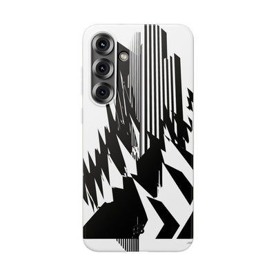 White Lite Phone Case for Samsung - Shattered Vector Spire