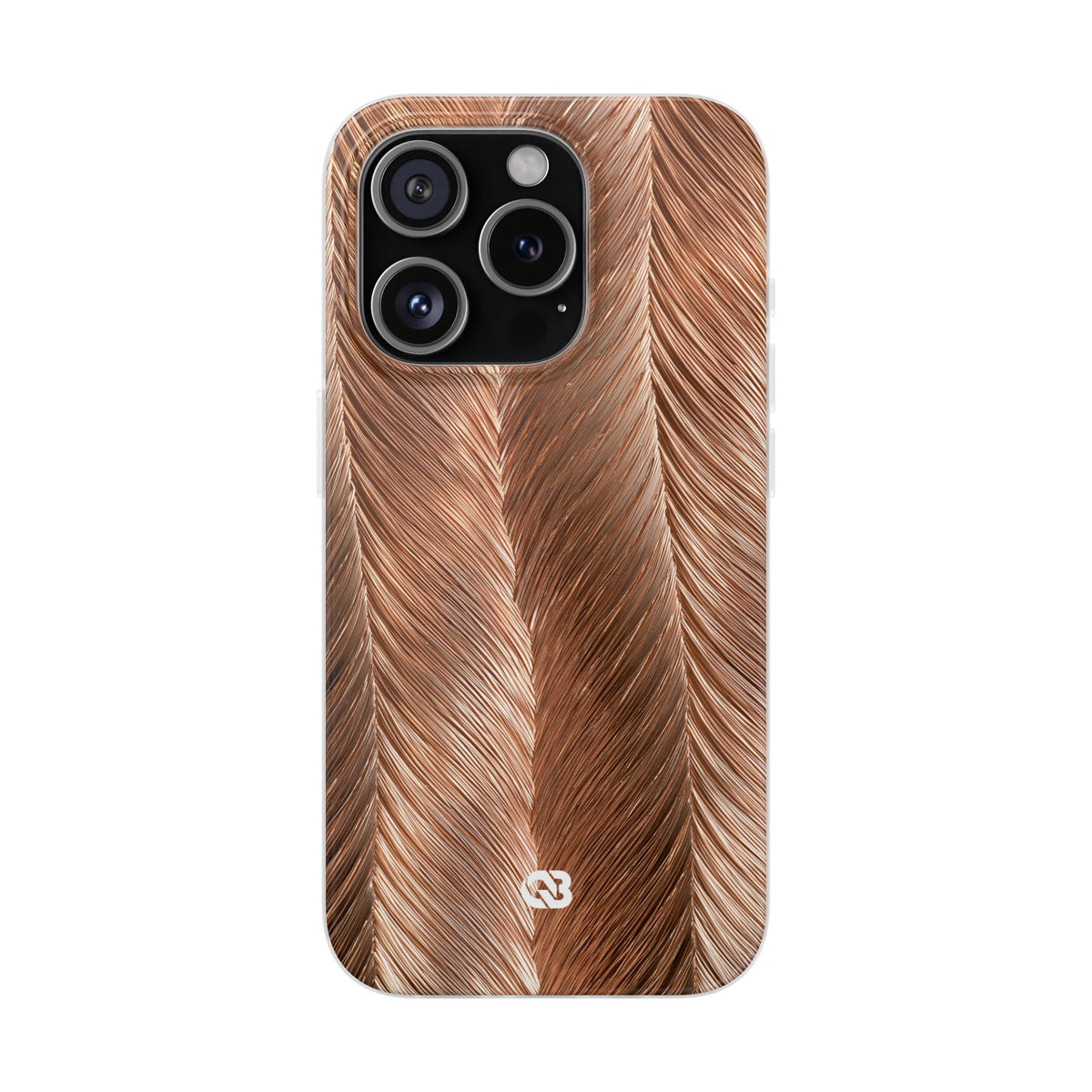 Rose Gold Weave · Lite Phone Case for iPhone ·  Brown