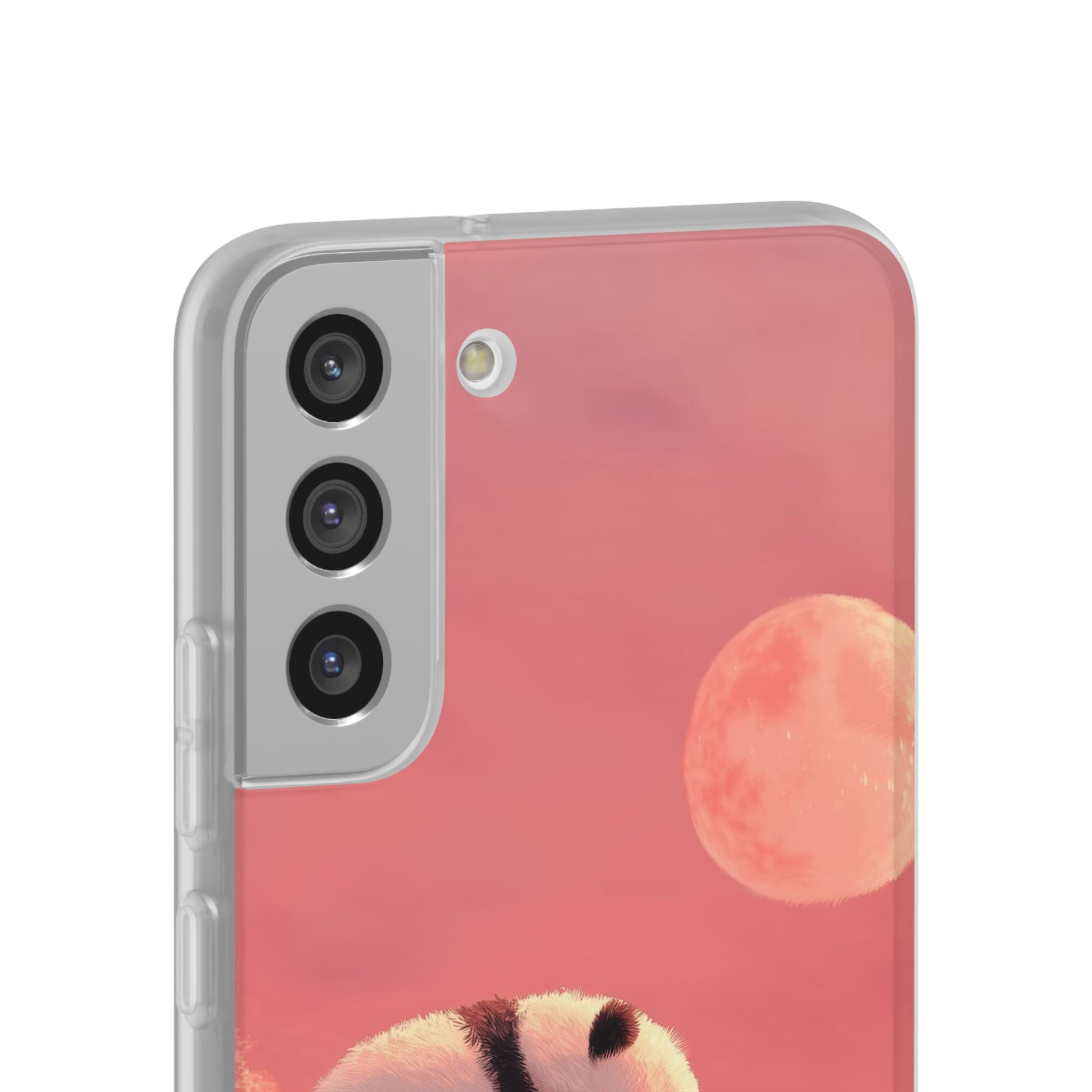 Rose Moon Panda · Soft Phone Case for Samsung