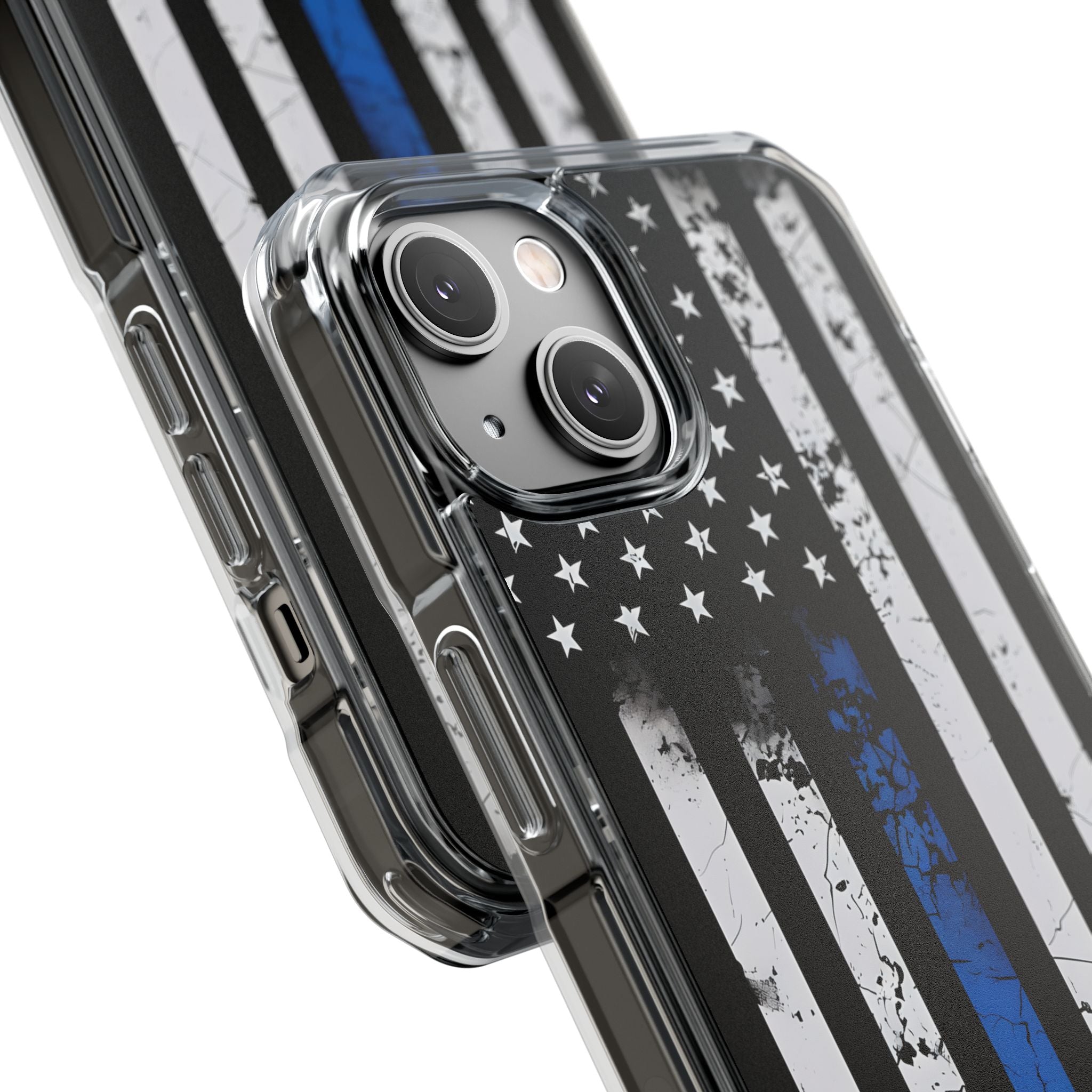 Gritty Cobalt Flag · Impact Phone Case for iPhone · Magsafe