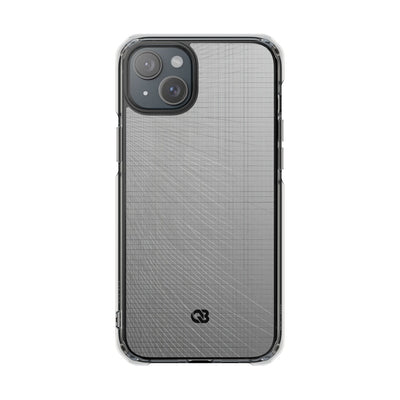 Grey Impact MagSafe Phone Case for iPhone - Chrome Mesh Warp
