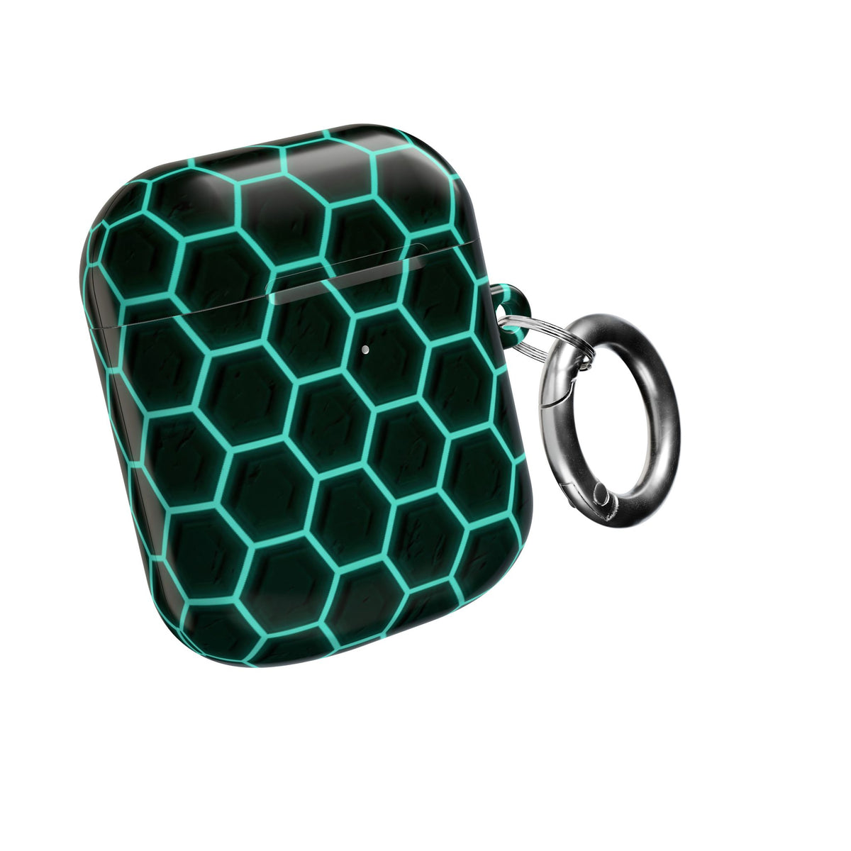 Neon Hex Spectrum · Hard Case for AirPods & AirPods Pro · Teal