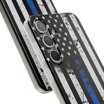 Gritty Cobalt Flag · Soft Handyhülle für Samsung