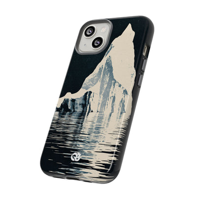 Blue Tough Phone Case for iPhone - Frozen Navy Monolith