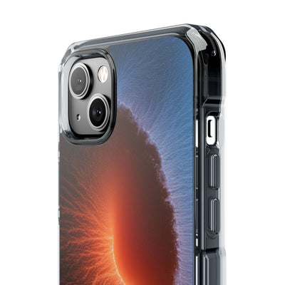 Thermal Aura Pulse · Clear Impact Magnetic Phone Case for iPhone · Blue