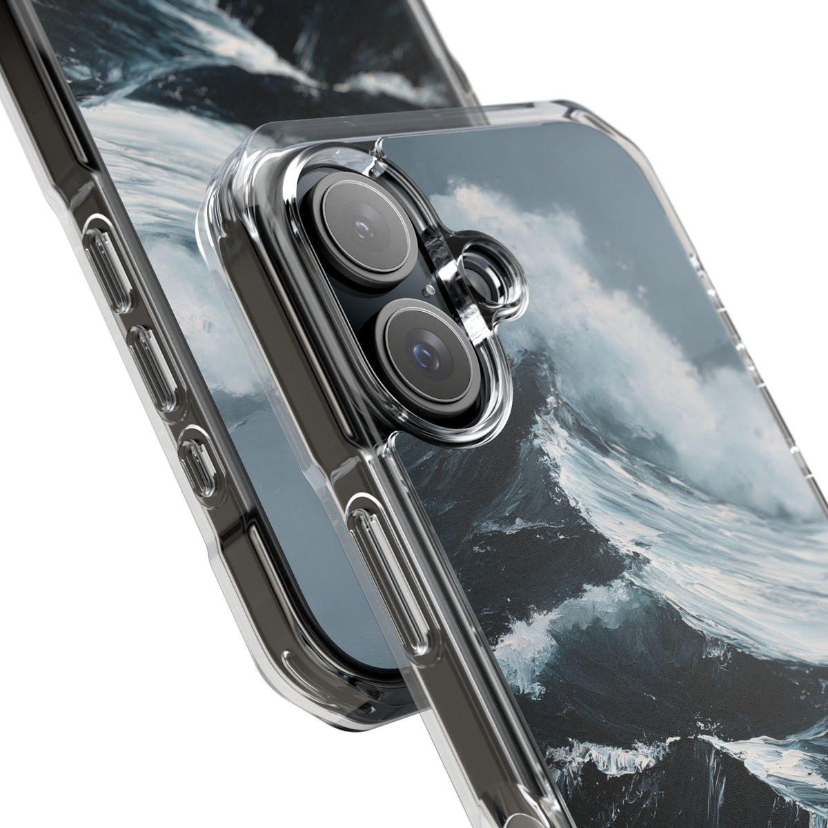 Nordic Swell · Clear Impact Magnetic Phone Case for iPhone · Blue