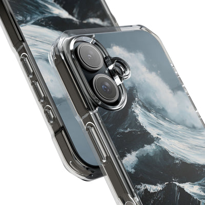 Nordic Swell · Clear Impact Magnetic Phone Case for iPhone · Blue