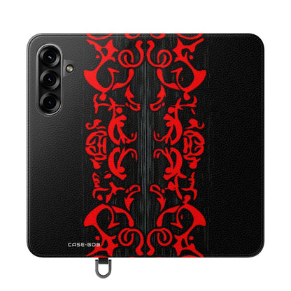 Crimson Swirl - Samsung S25+ Case - Wallet