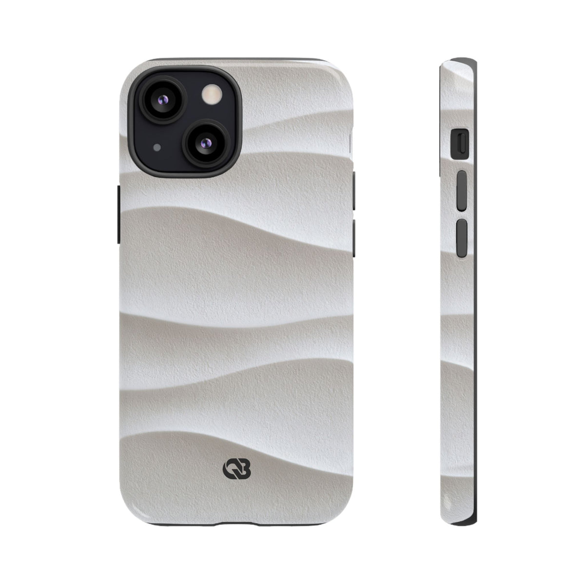 Sculpted Dune Relief · Tough Phone Case for iPhone · White